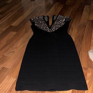 Hervé Léger Black Bandage Dress | Size Small